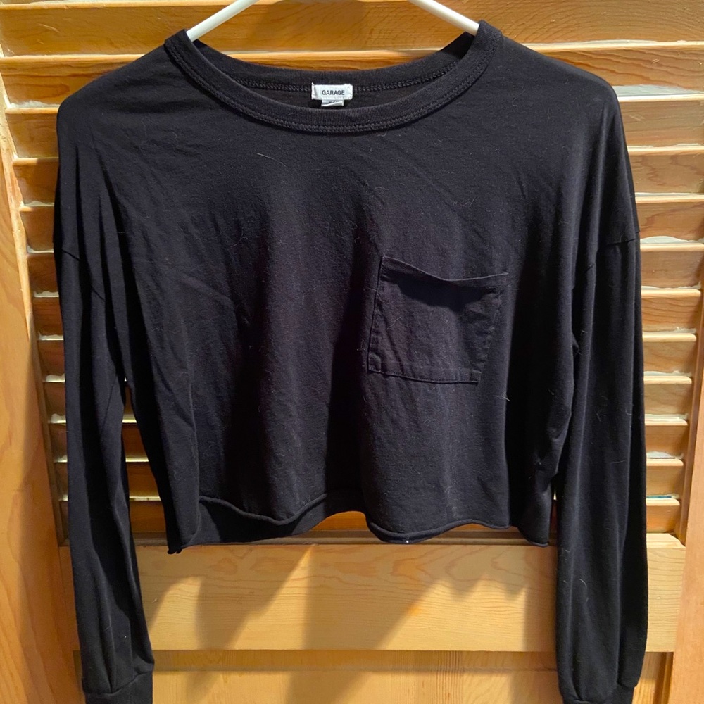 Black crop top